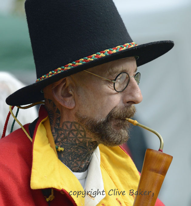 Man playing a wind instrument
