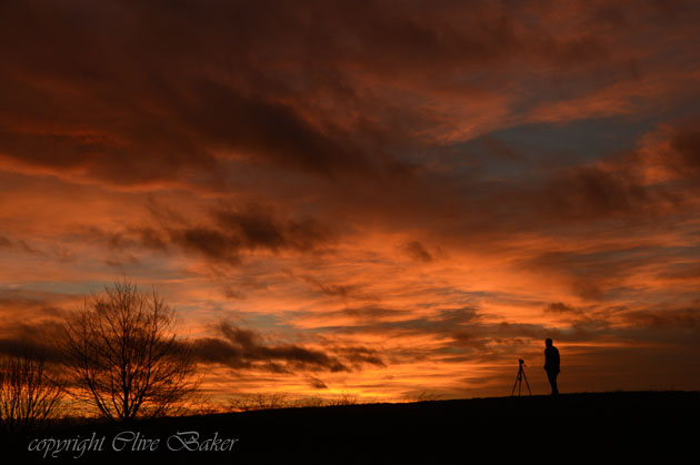 Man against a Sunset